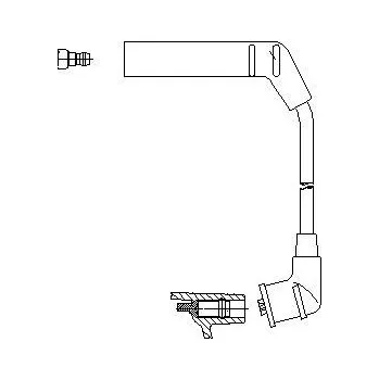 Zapalovací kabel zapalovací kabel, , BREMI, 3A66/36