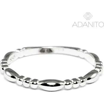 Prsten Zlatý prsten z bílého zlata