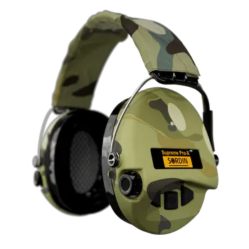 Sluchátka SORDIN Supreme Pro X LED + GEL - Multicam - střelecká elektronická sluchátka
