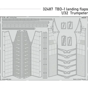 Plastikový model Eduard 1/32 TBD-1 landing flaps (TRUMPETER)
