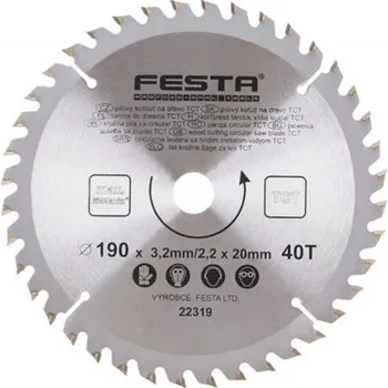 Pilový kotouč Kotouč pilový Festa TCT 190 mm 40z