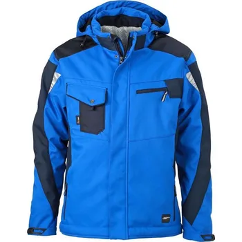 Pánská vesta Daiber Pánská zimní bunda Craftsmen Softshell JN824 Barva: Modrá královská - Modrá námořní, Velikost: XXL