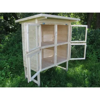 králíkárna Chovatelské potřeby rolník Králíkárna se čtyřmi kotci 150 x 140 x 100 cm