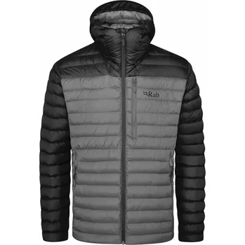 Rab Microlight Alpine Jacket pánská péřová bunda Barva: Black/Graphene, Velikost: M
