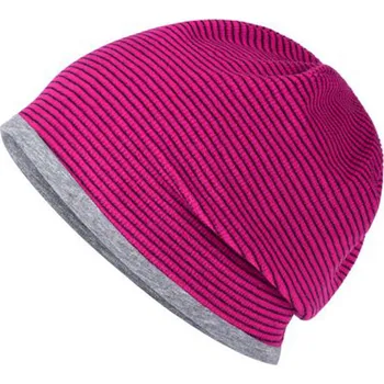 Čepice Daiber - čepice Čepice Structured Beanie Barva: Růžová - Šedý melír