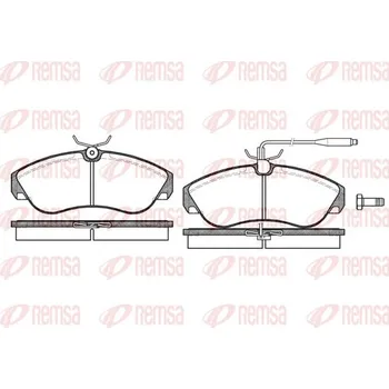 Brzdová destička Sada brzdových destiček, kotoučová brzda REMSA 0487.02