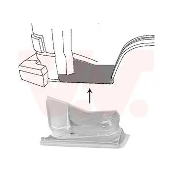 Prah karosérie Nástupní panel VAN WEZEL 5870103