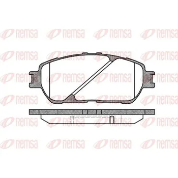 Brzdová destička Sada brzdových destiček, kotoučová brzda REMSA 0898.00