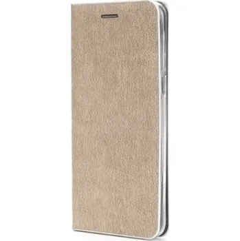 Pouzdro na mobilní telefon Forcell Luna Silver flipové pouzdro pro Huawei Y5p zlaté