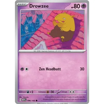 Sběratelská karetní hra Drowzee 096/165 - Scarlet & Violet 151 Typ karty: Non-Holo