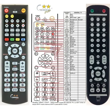 NAD DVD6 - kompatibilní značkový dálkový ovladač General
