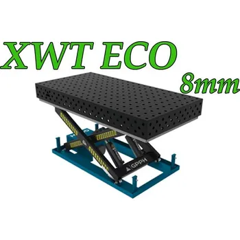 Svářečka GPPH Svařovací stůl XWT ECO (8mm) s hydraulickým systémem - 1200x800mm - díry 16mm, spon 100x100mm