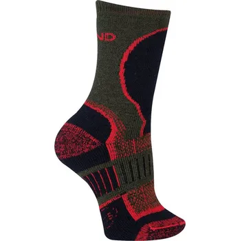 Dětské termo ponožky Trekingové ponožky MUND Explorer Kids khaki/černé 29-33 S