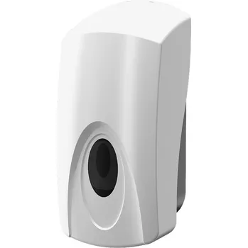 Dávkovač mýdla Sanela Dávkovač tekuté a gelové dezinfekce a gelového mýdla, objem 1 l, materiál bílý plast ABS SLDN 06