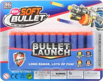 EVA Soft Bullet pěnové náboje s měkkou hlavou 36 ks