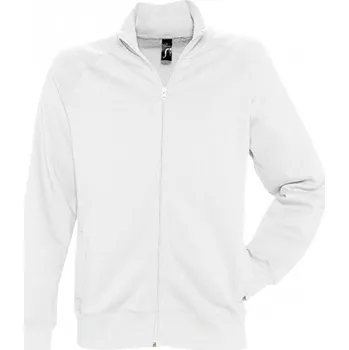 Pánská mikina Sol's Pánská propínací mikina Sundae se stojáčkem a podšívkou z fleecu Barva: Bílá, Velikost: L L472