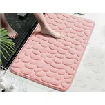 XPOSE® Koupelnová předložka s paměťovou pěnou ERIS - pudrová 50x80 cm, + Prodloužená možnost vrácení zboží do 50 dnů