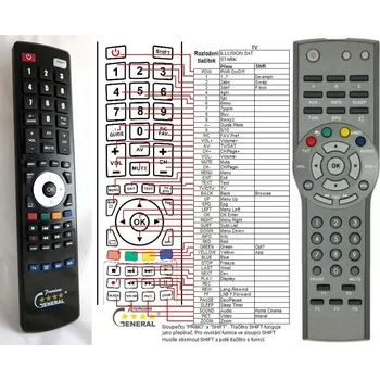 Dálkový ovladač ILLUSION M1, M2, M3, C3, STARK - kompatibilní značkový dálkový ovladač General