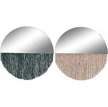 Zrcadlo Nástěnné zrcadlo DKD Home Decor Polyester Dřevo (2 ks)