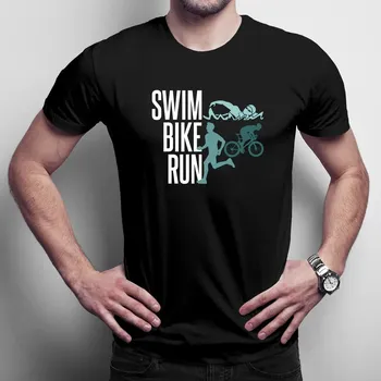 Žertovný předmět Triathlon - swim, bike, run v2 - pánské tričko s potiskem