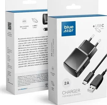 Blue Star Travel Charger USB-C 2 A černá