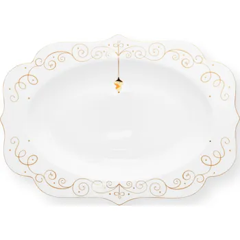 PIP Studio Servírovací tác ovál Royal Winter White 40 x 28.5cm 51.018.153