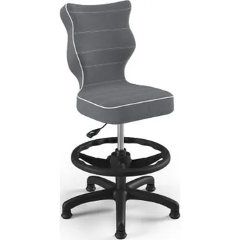 Entelo PETIT 4 Ergonomicky tvarovaná dětská židle s podpěrou pro nohy černá kostra tmavě šedá - Jasmíne 33