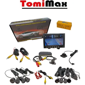 Autorádio TomiMax Parkovací senzory k autorádiu/monitoru 8 senzorové + 2 x kamera