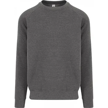 Pánská mikina Just Hoods Teplá mikina přes hlavu z robustní tkaniny 330 g/m Barva: šedá uhlová melír, Velikost: L JH130