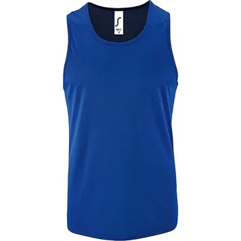 Pánské tílko Pánské sportovní tílko Sol's 100% polyester Barva: modrá královská, Velikost: XXL L02073