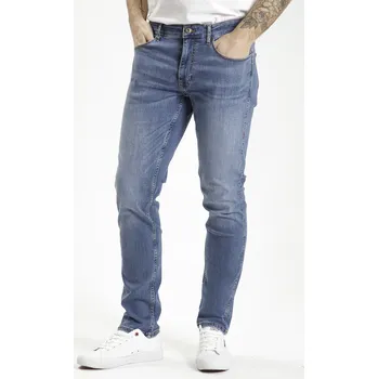 Pánské džíny CROSS pánské slim tapered fit džíny Trammer 169-077 light mid blue Velikost: 31/34