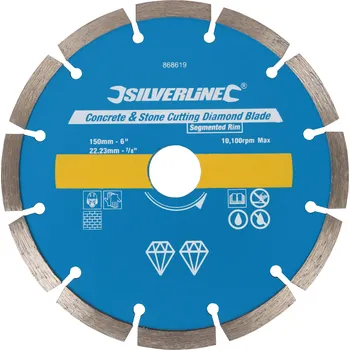 Řezný kotouč Diamantový kotouč segmentový 150 mm Silverline 868619