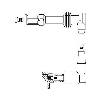 Zapalovací kabel zapalovací kabel, , BREMI, 1A06/50