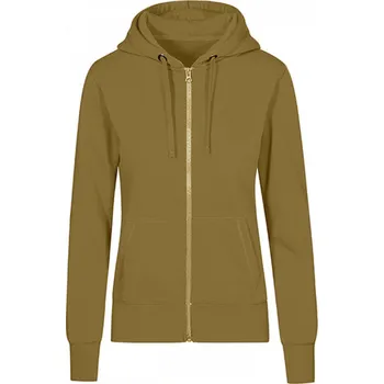 Dámská mikina X.O by Promodoro Kvalitní dámská mikina se zipem a kapucí X.O.Promodoro Barva: zelená olivová, Velikost: 3XL XO1751