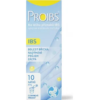 Lék proti nadýmání Proibs prášek pro přípravu šumivého nápoje v sáčcích 10 ks