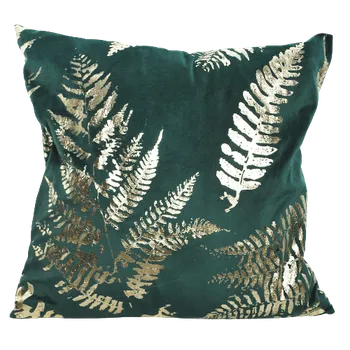 Povlečení Povlak na polštář Kapradí zelené 45x45 cm