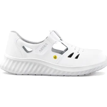 Pracovní obuv ARTRA Obuv ARMEN 9007 1010 S1 ESD bílá sandál s ocelovou špicí ARMEN 9007 1010 S1 SRC ESD/46 Bílá 46