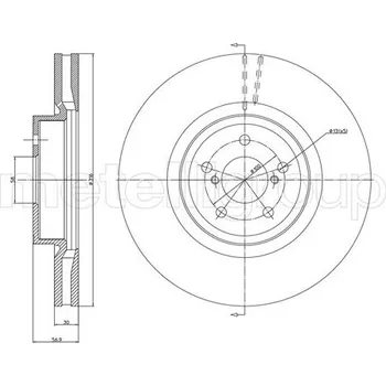 Brzdový kotouč Brzdový kotouč METELLI 23-1188C