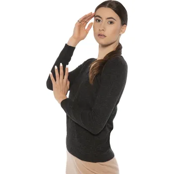 Dámský svetr Duuree.cz Kašmírový svetr Lily Barva: Antracit, Velikost: 2XL