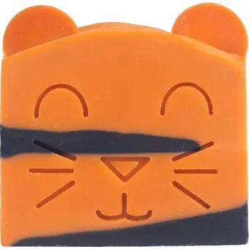 Mýdlo Almara soap MY HAPPY TIGER Designové ručně vyrobené mýdlo pro děti s vůní pomeranče 100 g