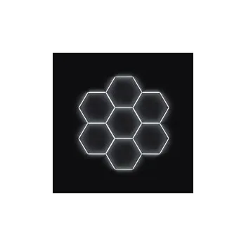 LED páska Kompletní LED hexagonové svítidlo, velikost: 7 elementů 238 x 252 cm, teplota chromatičnosti: studená bílá 6500 K SLEVA 3%