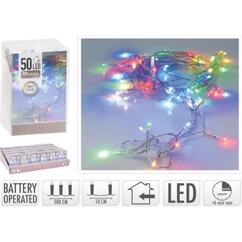 Vánoční dekorace Dekorativní osvětlení mix barev, 50 LED (137783 041 AXS300260 osv.50LED 500cm)