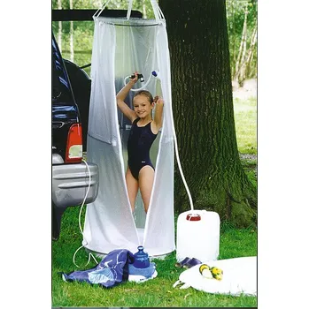 kempingová sprcha CKW Cestovní kulatá sprcha s vaničkou, průměr 70 cm