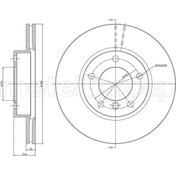 Brzdový kotouč Brzdový kotouč METELLI 23-0474C
