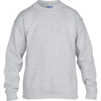 Chlapecká mikina Dětská jednobarevná mikina Heavy Blend Gildan Barva: šedá tmavá melír, Velikost: XS (104/110) G18000K