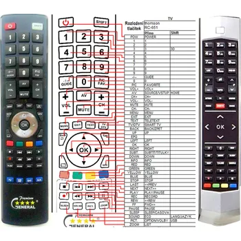 THOMSON RC-650, RC-651, 04TCLTEL0238 - kompatibilní značkový dálkový ovladač General