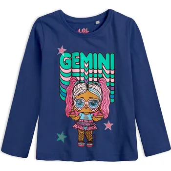Dívčí tričko LOL SURPRISE Dívčí tričko L.O.L.SURPRISE GEMINI modré Velikost: 104