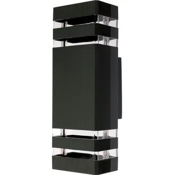 Dekorativní svítidlo Idealed Dvojité fasádní svítidlo VELA II LED 2x GU10 černá IP54