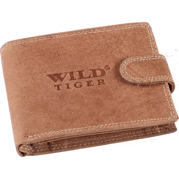 Peněženka Pánská kožená peněženka Wild Tiger AM-28-032 světle hnědá
