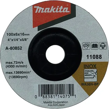 Brusný kotouč MAKITA A-80852 brusný kotouč 100x6x16 nerez free_store_pickup